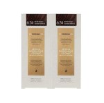Korres PROMO Abyssinia Superior Gloss Colorant Μόνιμη Βαφή Μαλλιών 6.74 Ξανθό Σκούρο Σοκολατί Χάλκινο 2x50ml 1+1 ΔΩΡΟ