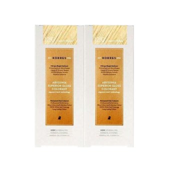Korres PROMO Abyssinia Superior Gloss Colorant Μόνιμη Βαφή Μαλλιών 12.0 Special Blonde, 2x50ml 1+1 ΔΩΡΟ