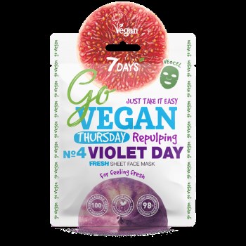 7DAYS GoVegan sheet mask VIOLET DAY 25g