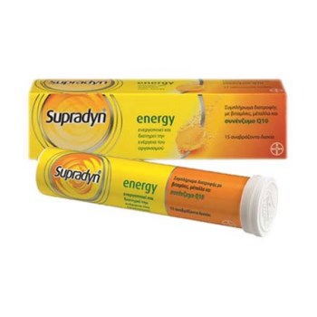 Bayer Supradyn Energy Συμπλήρωμα Διατροφής με Βιταμίνες, Μέταλλα & Συνένζυμο Q10 15eff.tabs