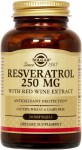 Solgar Resveratrol 250mg Softgels 30
