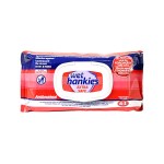 Wet Hankies Extra Safe Antibacterial Υγρά Αντιβακτηριδιακά Μαντηλάκια Χεριών 63 τεμάχια