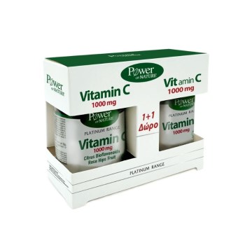 Power Health Platinum PROMO Vitamin C 1000mg Citrus Bioflavonoids-Rose hips Fruit 30 Δισκία & Δώρο Vitamin C 100mg 20 Δισκία