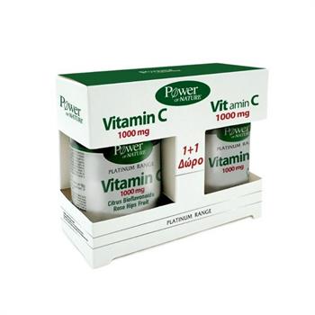 Power Health Platinum Vitamin C  1000  citrus bioflavonoids rose hip 30 tabs + Δώρο Vitamin C 1000 mg x20 tabs