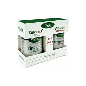 Power Health Platinum Classics Zinc Plus 16mg 30 tabs + Δώρο Vitamin C 1000 mg x20 tabs