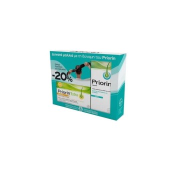 Priorin Extra PROMO 60caps + Priorin Σαμπουάν για λιπαρά μαλλιά με sticker -20%