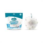 Vican Balmy Bath Pouf Σφουγγάρι Με Πέρλες Σαπουνιού Και Άρωμα Άσπρο Σαπούνι 1 τμχ.