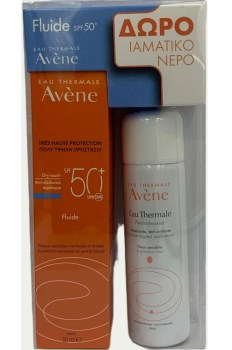 Avene Eau Thermale Fluide SPF50+ Αντηλιακή Κρέμα Προσώπου με Άρωμα 50ml & Δώρο Ιαματικό Νερό Spray 50ml