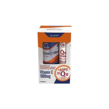 Quest Promo Vitamin C 1000mg Timed Release 60 tabs + Q10 & Vitamins 20 Eff.tabs