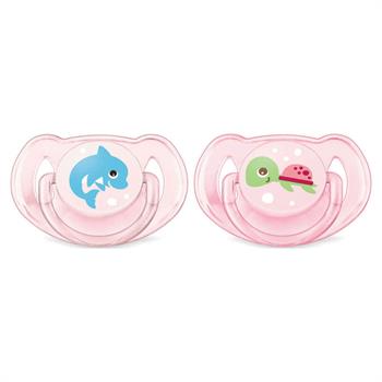 Philips Classic Pacifiers 6-18m Σιλικόνης Ροζ 2τμχ