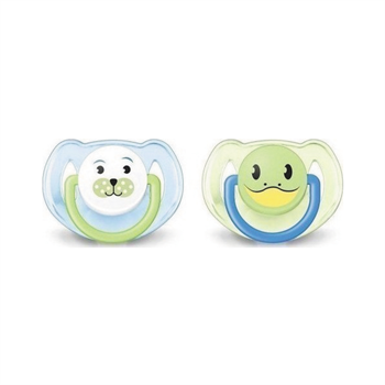 Philips Animal Pacifiers 6-18m Σιλικόνης for Boys 2τμχ