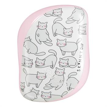 Tangle Teezer x SkinnyDip Compact Styler Brush Pink Relaxed Cat 1 τμχ.