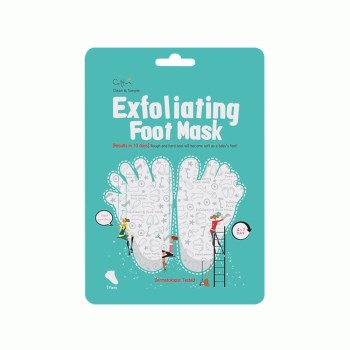 Vican Cettua Clean & Simple Exfoliating Foot Mask Μάσκα απολέπισης ποδιών, 1 ζευγάρι