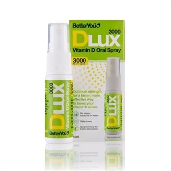 BetterYou DLux Daily Vitamin D 3000iu Oral Spray 15ml