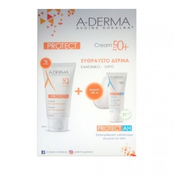 A-Derma Promo Protect Creme Tres Haute Protection SPF50+ 40ml & Δώρο Protect AH Lait Reparateur Apres Soleil 100ml
