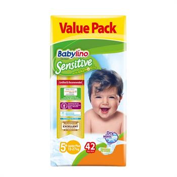 Babylino Sensitive Junior Plus Νο5+ 13-27Kg 42τμχ