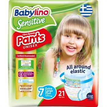Babylino Sensitive Πάνα - Βρακάκι No7 17+kg 21τμχ