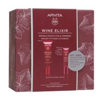 Apivita Promo Wine Elixir Cream Spf30 40ml & Gift Apivita Wine Elixir Eye & Lip Cream 15ml