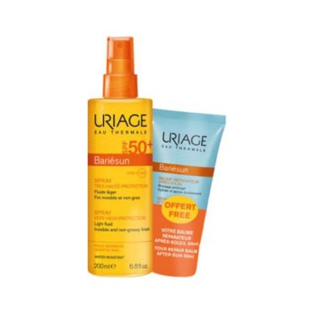 Uriage Promo Bariesun Spray Light Fluid Spf 50+ 200ml & Δώρο After Sun Repair Balm 50ml