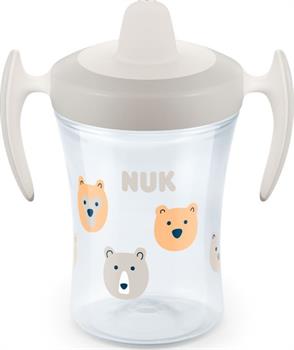 Nuk Trainer Cup με Μαλακό Στόμιο και Χεράκια 6m+ 230ml - ΓΚΡΙ