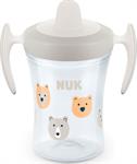 Nuk Trainer Cup με Μαλακό Στόμιο και Χεράκια 6m+ 230ml - ΓΚΡΙ