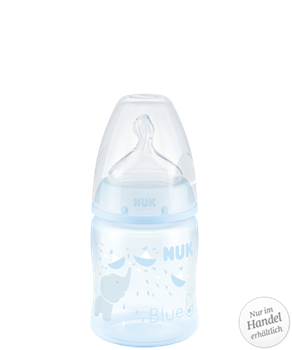 NUK First Choice Plus Baby Rose & Baby Blue 0-6m Μπιμπερό 150 ml με θηλή σιλικόνης