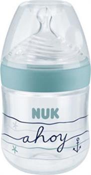 Nuk Beach Edition Nature Sense Πλαστικό Μπιμπερό 0-6m 150ml - ΜΠΛΕ