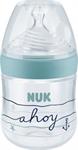 Nuk Beach Edition Nature Sense Πλαστικό Μπιμπερό 0-6m 150ml - ΜΠΛΕ