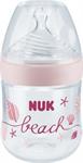 Nuk Beach Edition Nature Sense Πλαστικό Μπιμπερό 0-6m 150ml - ΡΟΖ