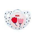 NUK Trendline Adore Πιπίλα 0-6 μηνών 1 τεμάχιο - ΡΟΖ ΛΟΥΛΟΥΔΙΑ