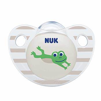 NUK Trendline Adore Πιπίλα 0-6 μηνών 1 τεμάχιο - ΑΣΠΡΟ ΒΑΤΡΑΧΟΣ