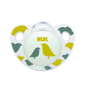 NUK Trendline Adore Πιπίλα 0-6 μηνών 1 τεμάχιο - ΠΡΑΣΙΝΟ ΠΟΥΛΙ