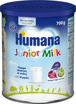 Humana Γάλα σε Σκόνη Junior Milk 18m+ 700gr