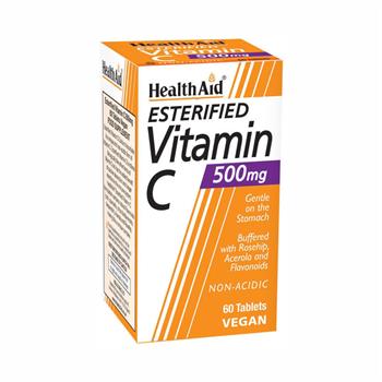 Health Aid Esterified Vitamin C Balanced & Non-Acidic 500mg 60 ταμπλέτες