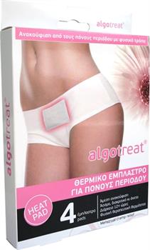 Algotech Algotreat Θεραπευτικό Θερμικό Έμπλαστρο Για Πόνους Περιόδου 4τμχ