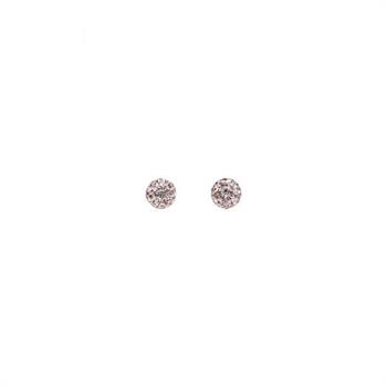 Medisei – Dalee Jewels Ασημένια Σκουλαρίκια Λευκές Μπάλες από Ζιργκόν 1τμχ