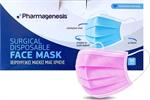 Pharmagenesis Χειρουργικές Μάσκες Μιας Χρήσης II R Ροζ 50τμχ