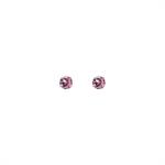 Medisei – Dalee Jewels Ασημένια Σκουλαρίκια Μωβ Ζιργκόν 1τμχ