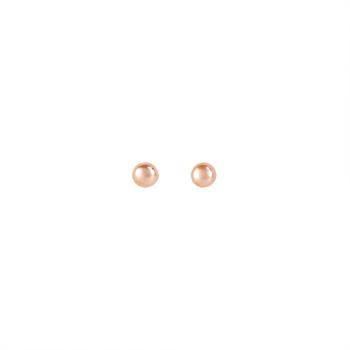 Medisei Ασημένια Σκουλαρίκια - Peach Pearl 1τμχ