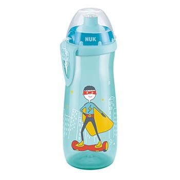 Nuk Παγουράκι Sports Cup με Καπάκι Push-pull από Σιλικόνη 450ml, 36m+ - ΜΠΛΕ