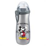 NUK Παγουράκι Sports Cup Disney Mickey 450 ml με καπάκι push-pull 36m+ - ΓΚΡΙ ΜΙΚΥ