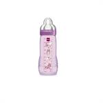 Mam Baby Bottle Lime Πλαστικό Μπιμπερό 330ml 4m+ - ΡΟΖ