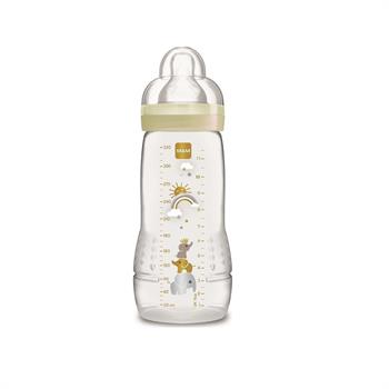 Mam Baby Bottle Lime Πλαστικό Μπιμπερό 330ml 4m+ - ΑΣΠΡΟ