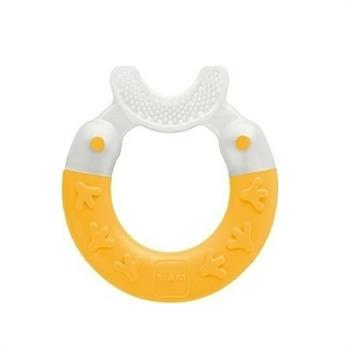 Mam Bite & Brush Κρίκος Οδοντοφυΐας  3m+  - ΚΙΤΡΙΝΟ