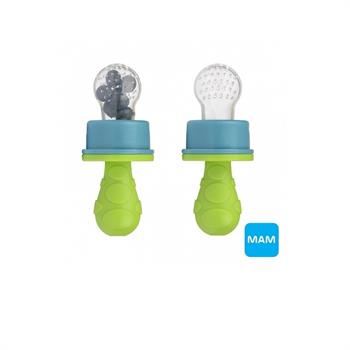 Mam Πιπίλα Φαγητού Σιλικόνης  Primamma Fruit Feeder 8m+  - ΠΡΑΣΙΝΟ