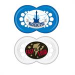 MAM Rock`n Roll Σιλικόνης 16m+ 2τμχ - ΜΠΛΕ