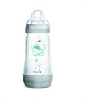 Mam Easy Start Anti-Colic Πλαστικό Μπιμπερό 4m+ 320ml - ΓΚΡΙ ΔΕΛΦΙΝΙ