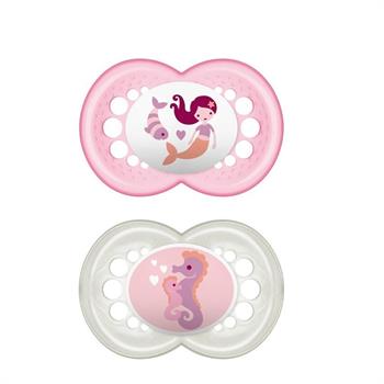 Mam Original Σιλικόνης 6-16m 2τμχ                                                - ΡΟΖ ΓΟΡΓΟΝΑ