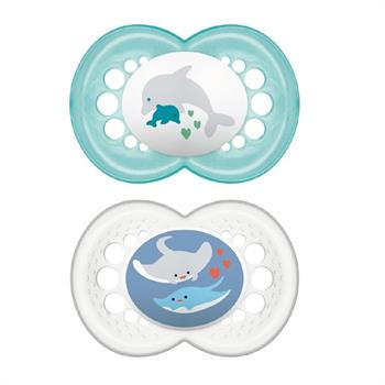 Mam Original Σιλικόνης 6-16m 2τμχ                                                - ΓΑΛΑΖΙΟ ΔΕΛΦΙΝΙ