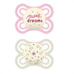 Mam Perfect Night Σιλικόνης 2-6m 2τμχ - ΡΟΖ